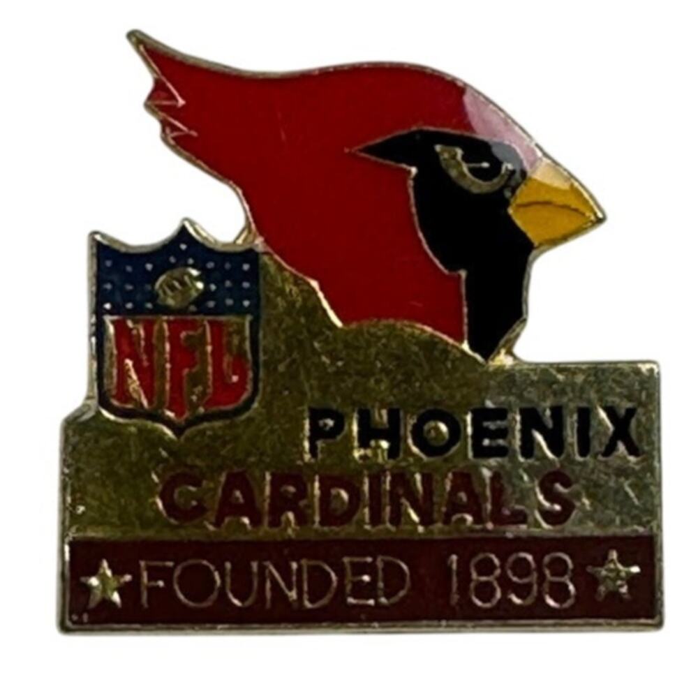 Vintage Phoenix Cardinals NFL Lapel Pin Founded 1898 Team Logo Football